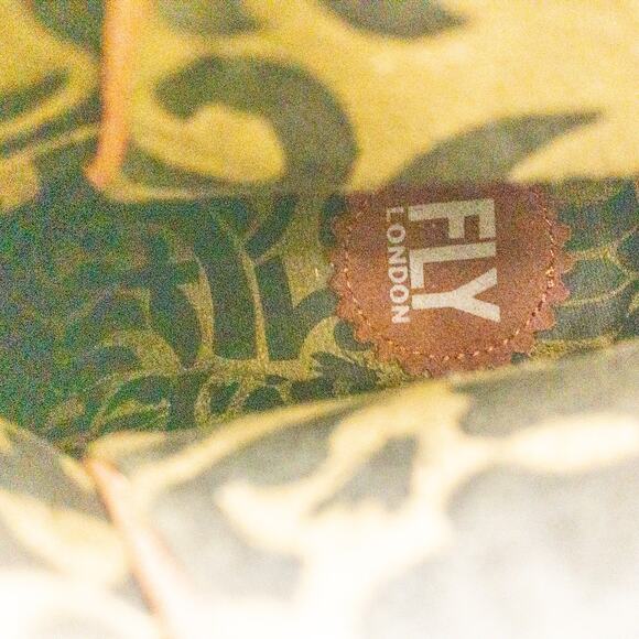 Anthropologie’s Fly London Suede Yama Rust Orange Ankle Booties Womens 36 US 5.5 - Picture 13 of 16